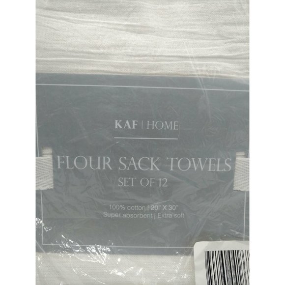 Kaf Home Flour Sack Towels Set of 12 - Picture 3 of 3